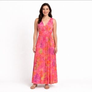 Jennifer Lopez Floral Maxi Summer Dress Sz Small